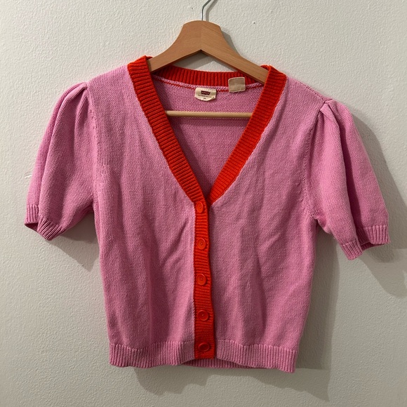 Levi’s Jocie Short-Sleeved Cardigan Size XS - Picture 3 of 4